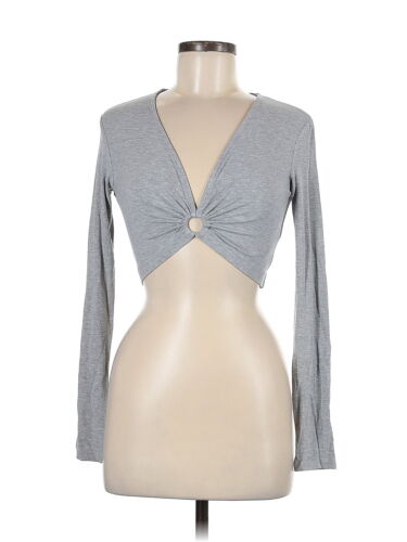 Neva Women Gray Long Sleeve Top M