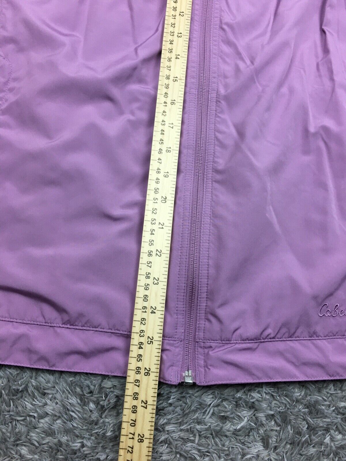 Cabelas Full Zip Jacket Womens Size XL Purple Rai… - image 13