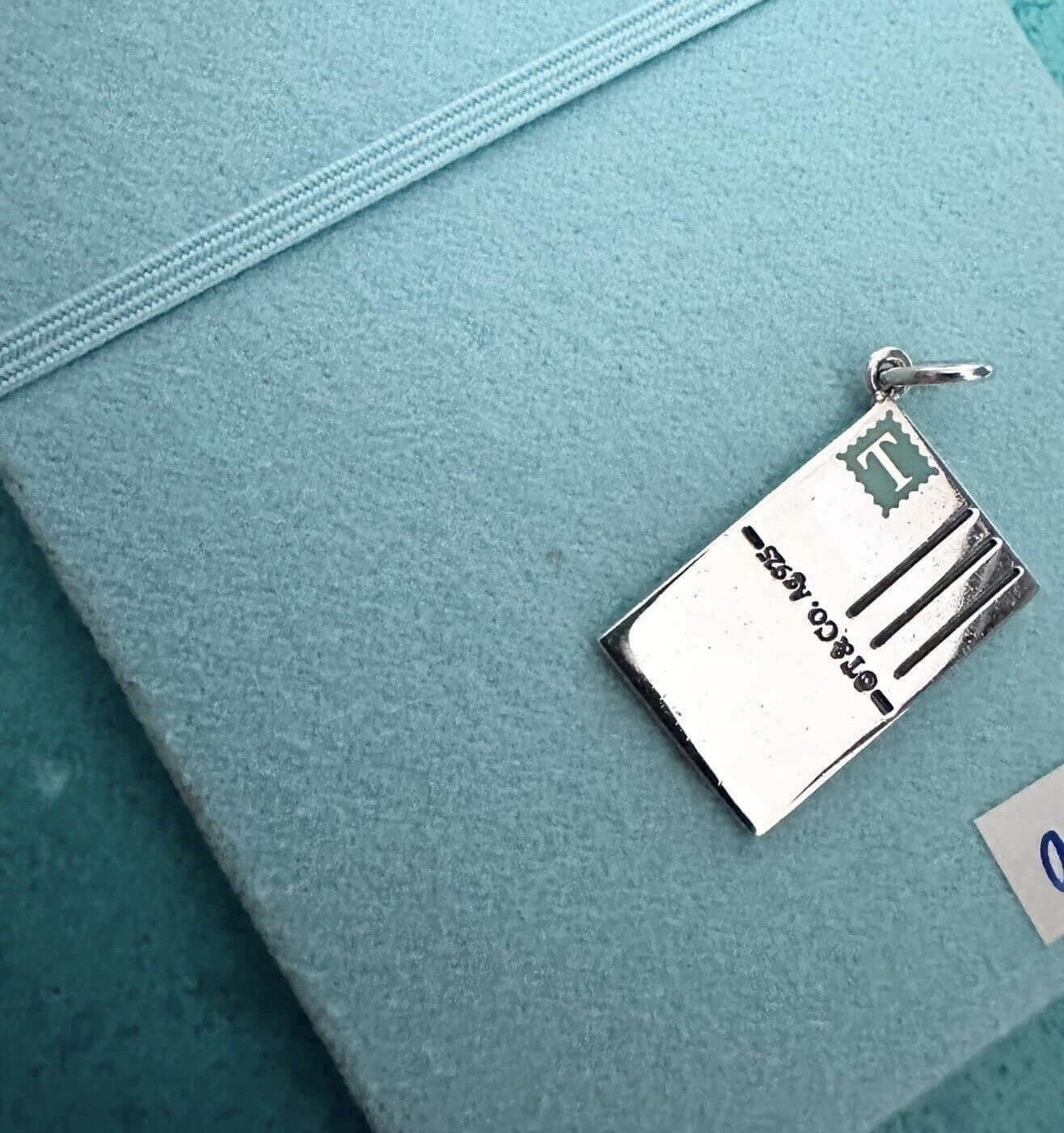 Tiffany and co Orlando post card charm silver - image 3