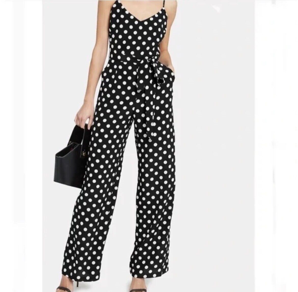 L’AGENCE SILK POLKADOT JUMPSUIT - image 6