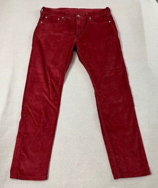 Levi's 512 Corduroy Jeans Men's Red Size 33X30 EUC - image 1