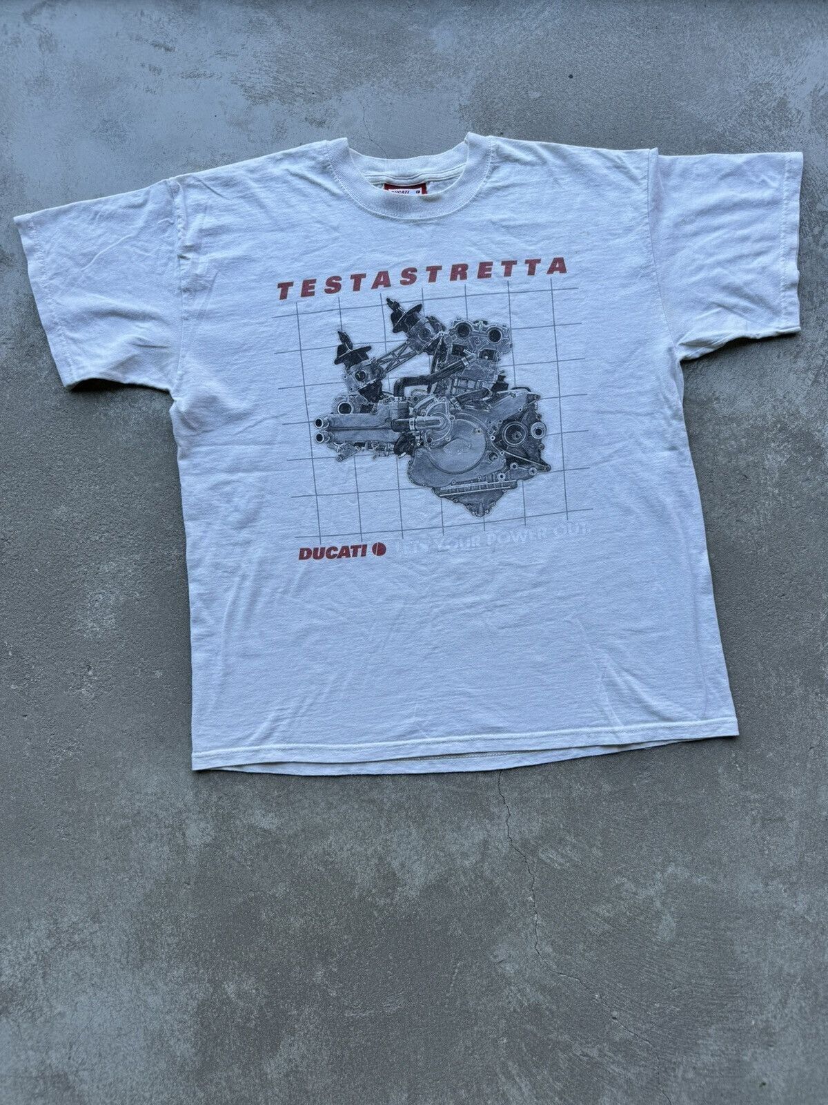 Vintage 90s Ducati MOTO Racing Streetwear T-shirt - image 1