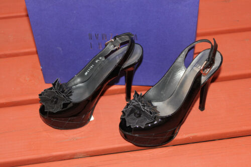 STUART WEITZMAN KIMBOW BLACK PATENT #6.5 $375 - image 1