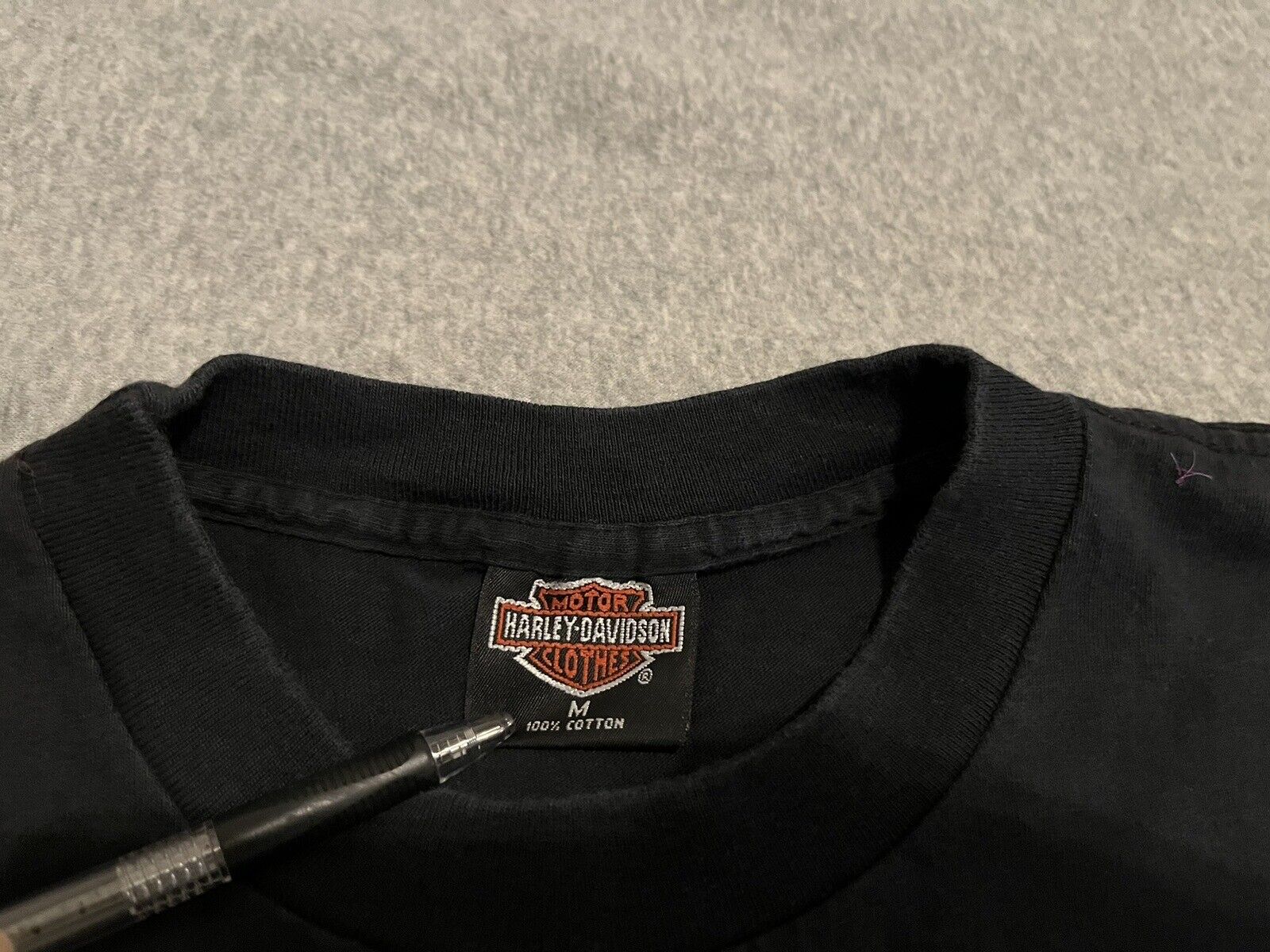 Vintage Harley Davidson Black Shirt 1993 Holoubek… - image 6