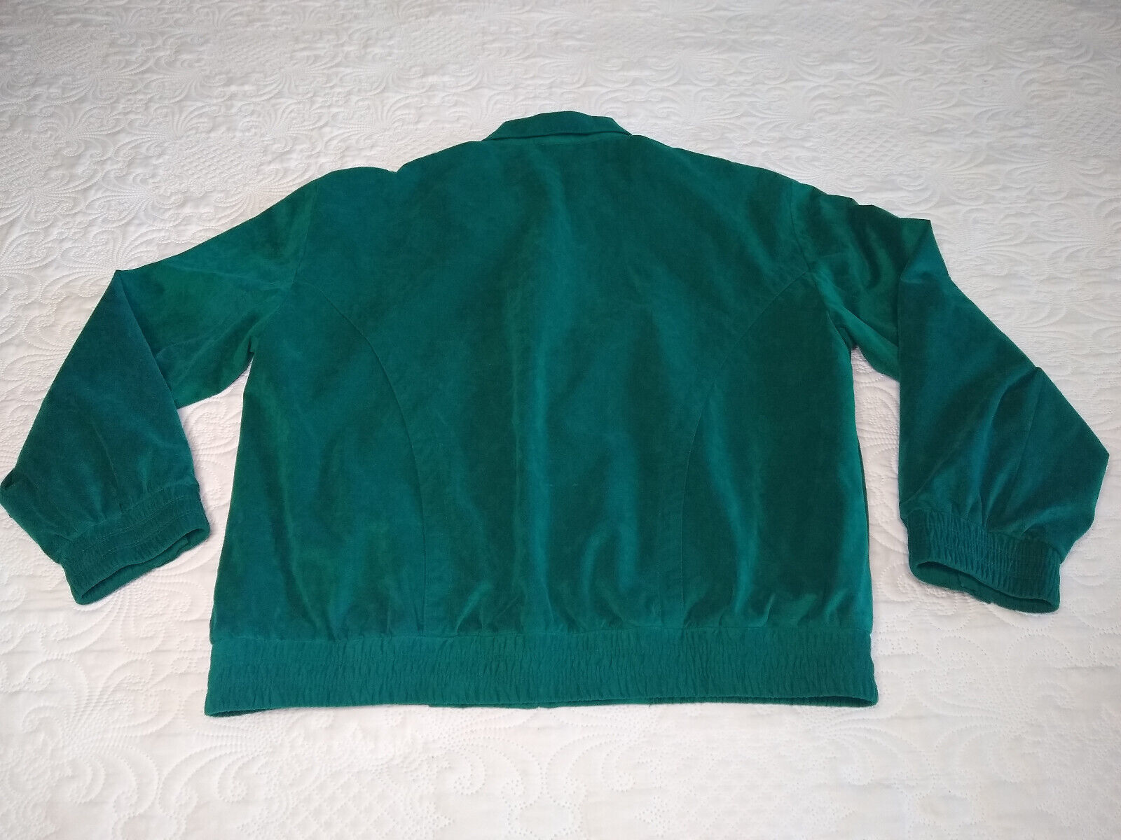 St Croix Knits Jacket Faux Suede Men's M Emerald … - image 4