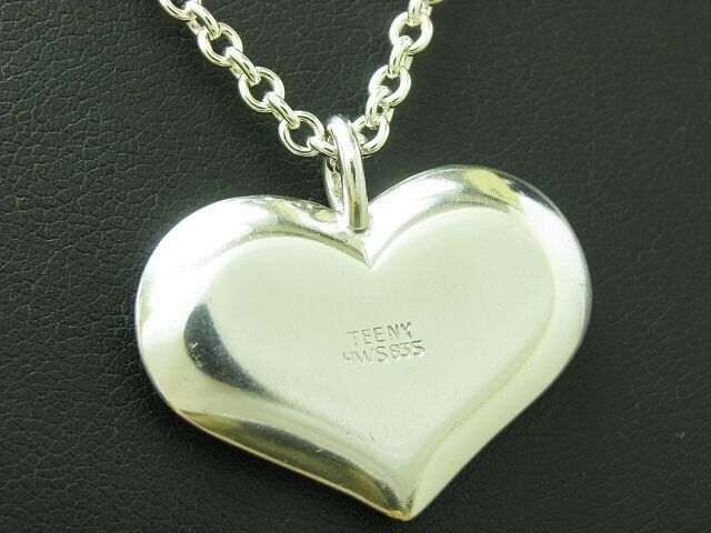 835 Silver Necklace & Pendant / Heart / Sterling … - image 3