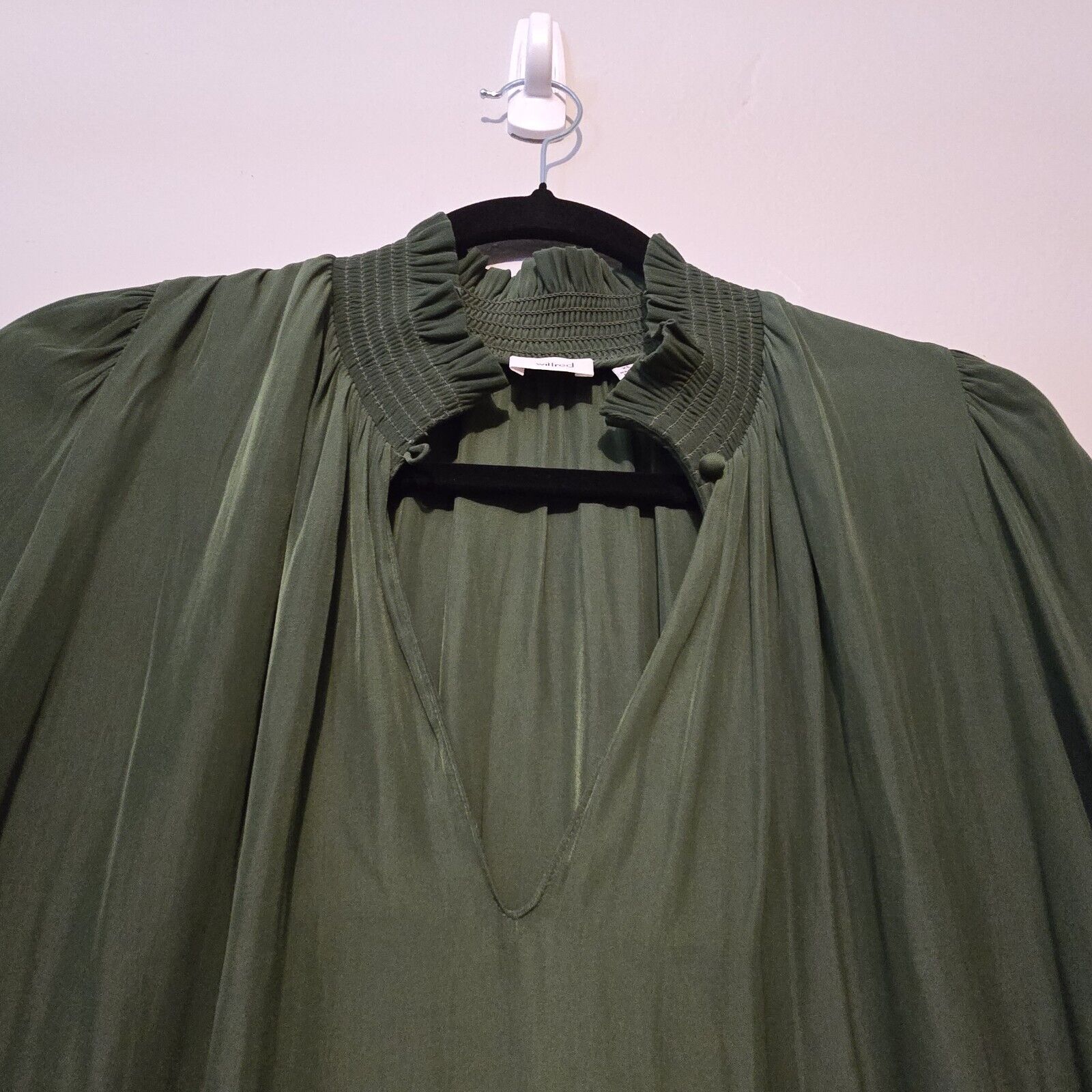 Wilfred Aritzia Garlyn Dress Size XS Green Pocket… - image 4