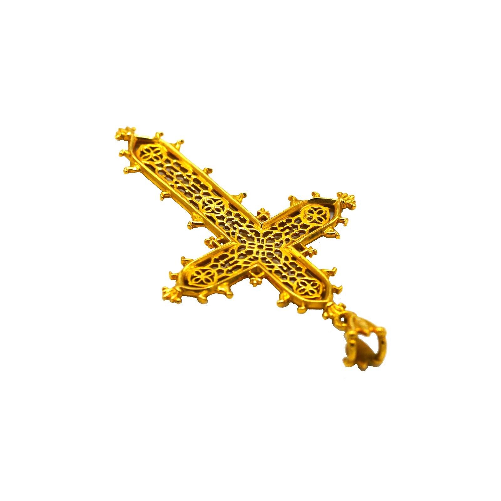 (4567) 18k Gold  Cross Pendent, End of the 19th c. - image 4