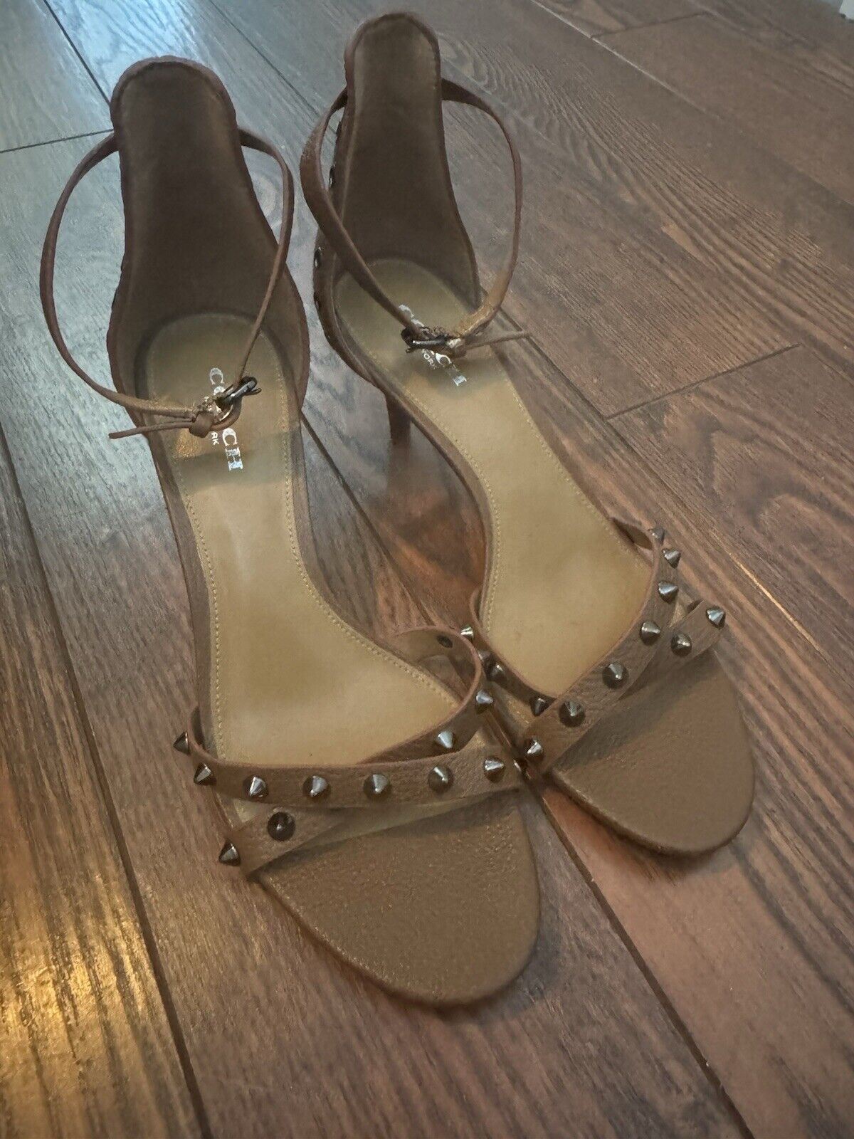 Coach Studded Kitten Heel Sandals In Leather Wome… - image 3