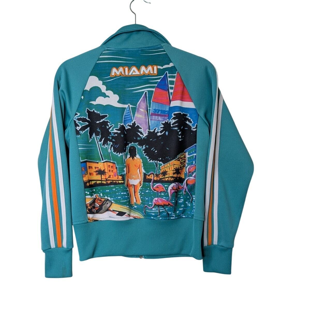 Adidas Originals Miami city scene track jacket te… - image 2