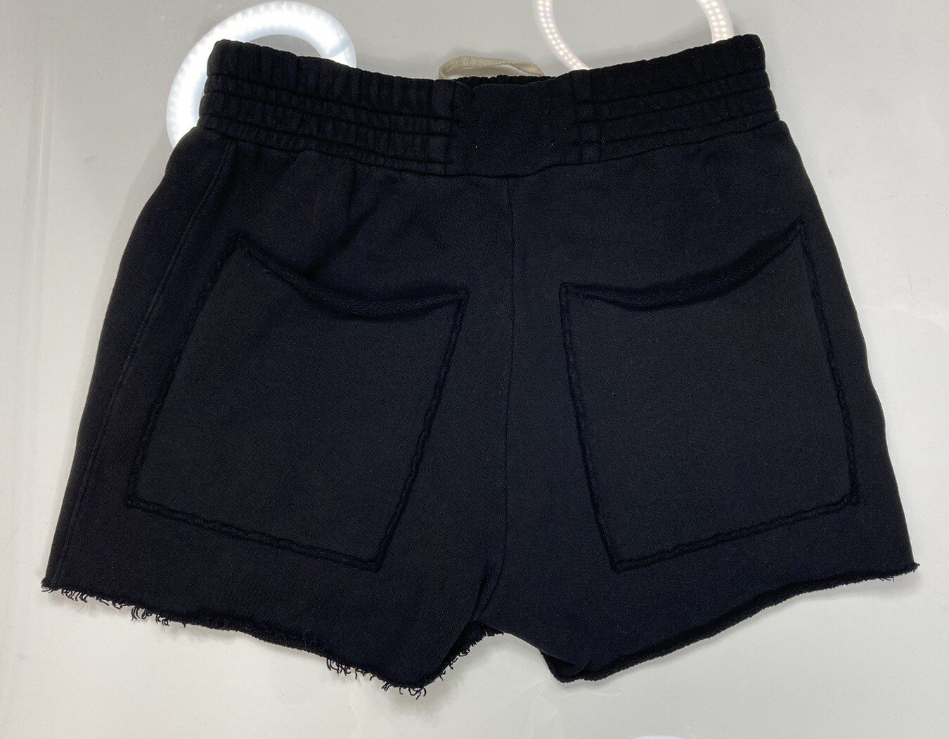 Les Tien Yacht Sweat Shorts Men Large Black - image 3