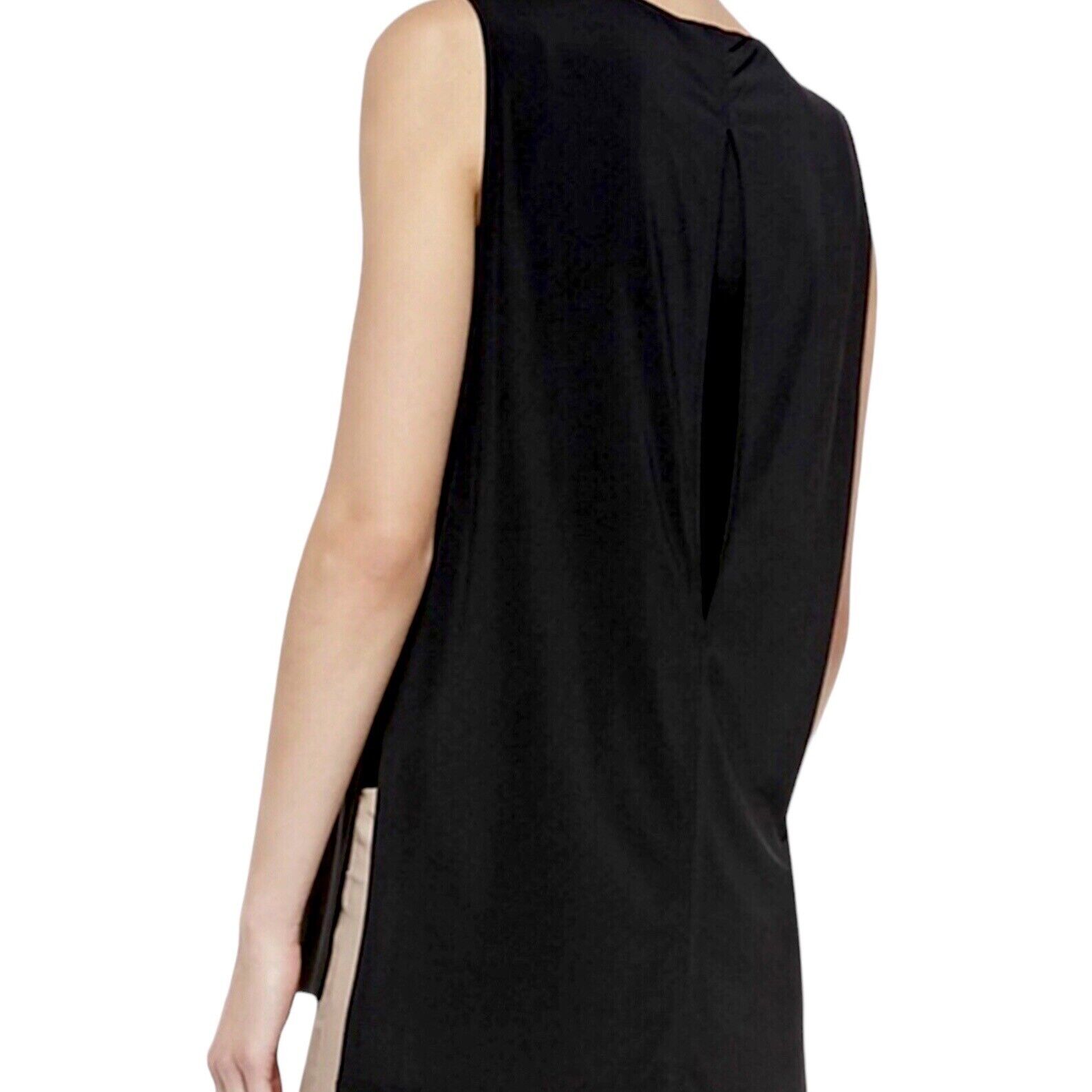 Helmut Lang Jersey Hi-Low Tunic Tank Top Black Sl… - image 4