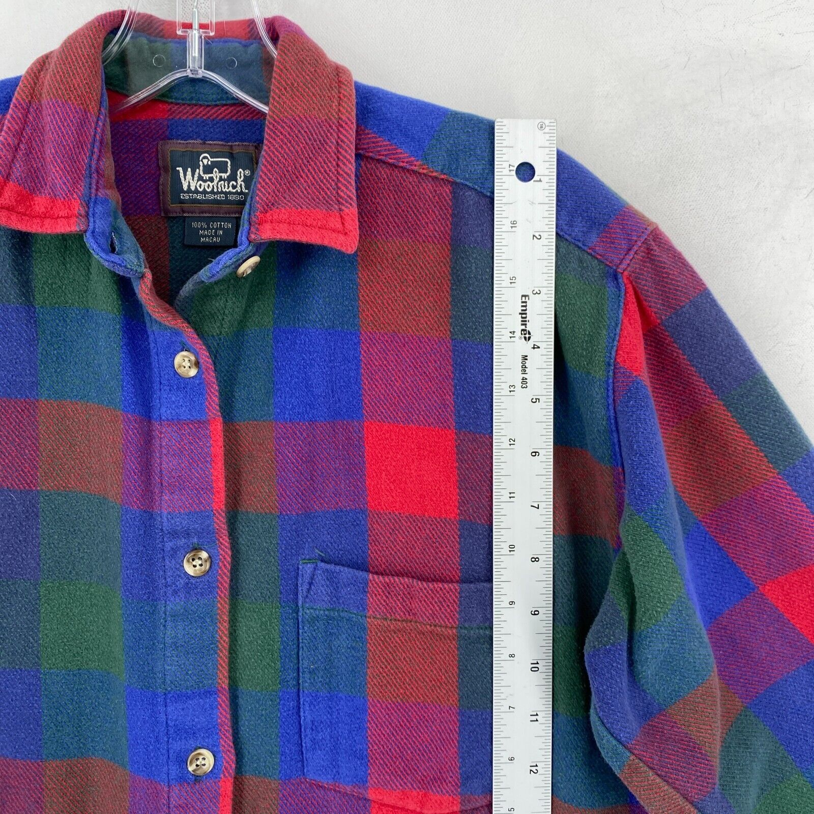 Vintage Woolrich Flannel Shirt Womens Small Orang… - image 5