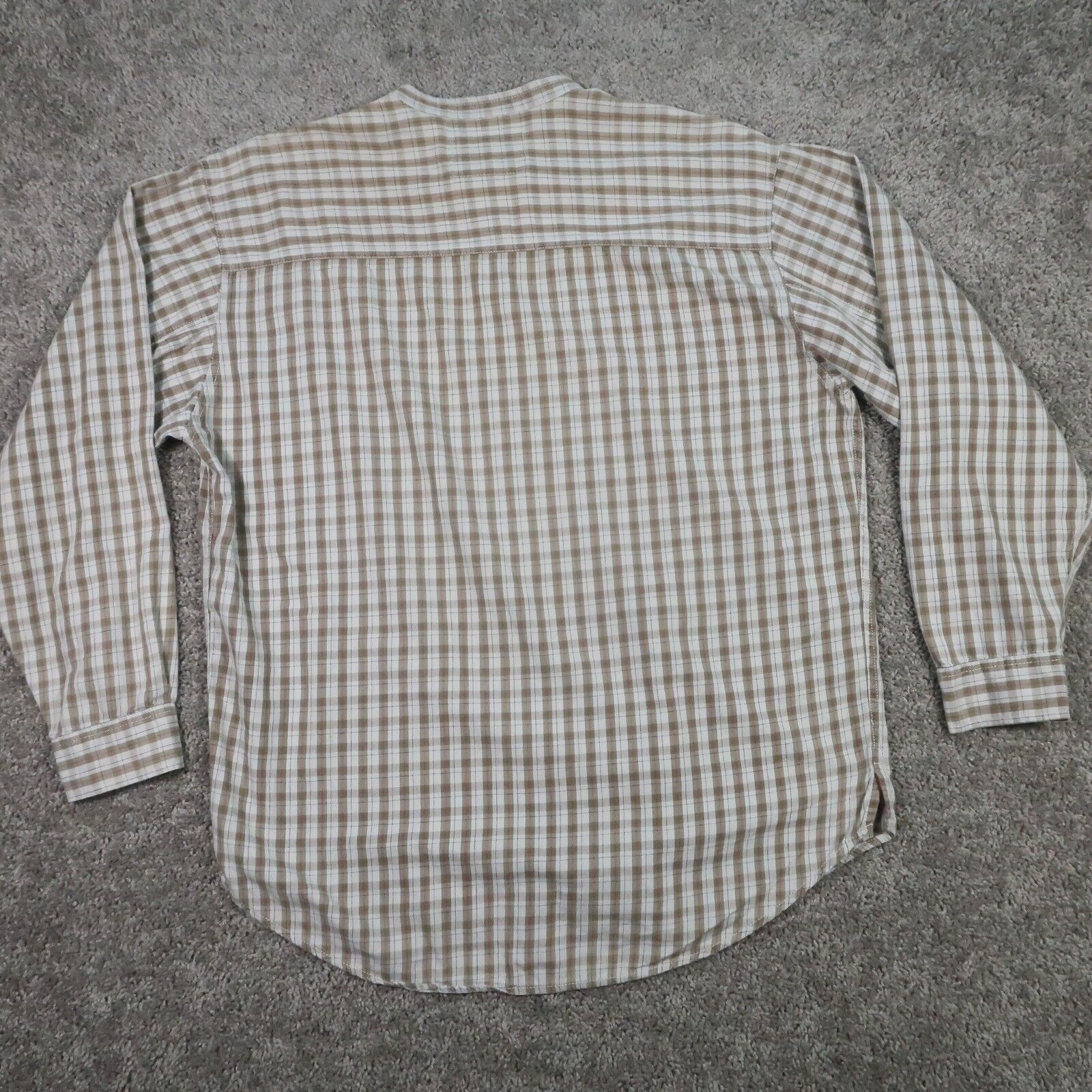 Vintage Levi’s Shirt Mens Large Band Collar Long … - image 2