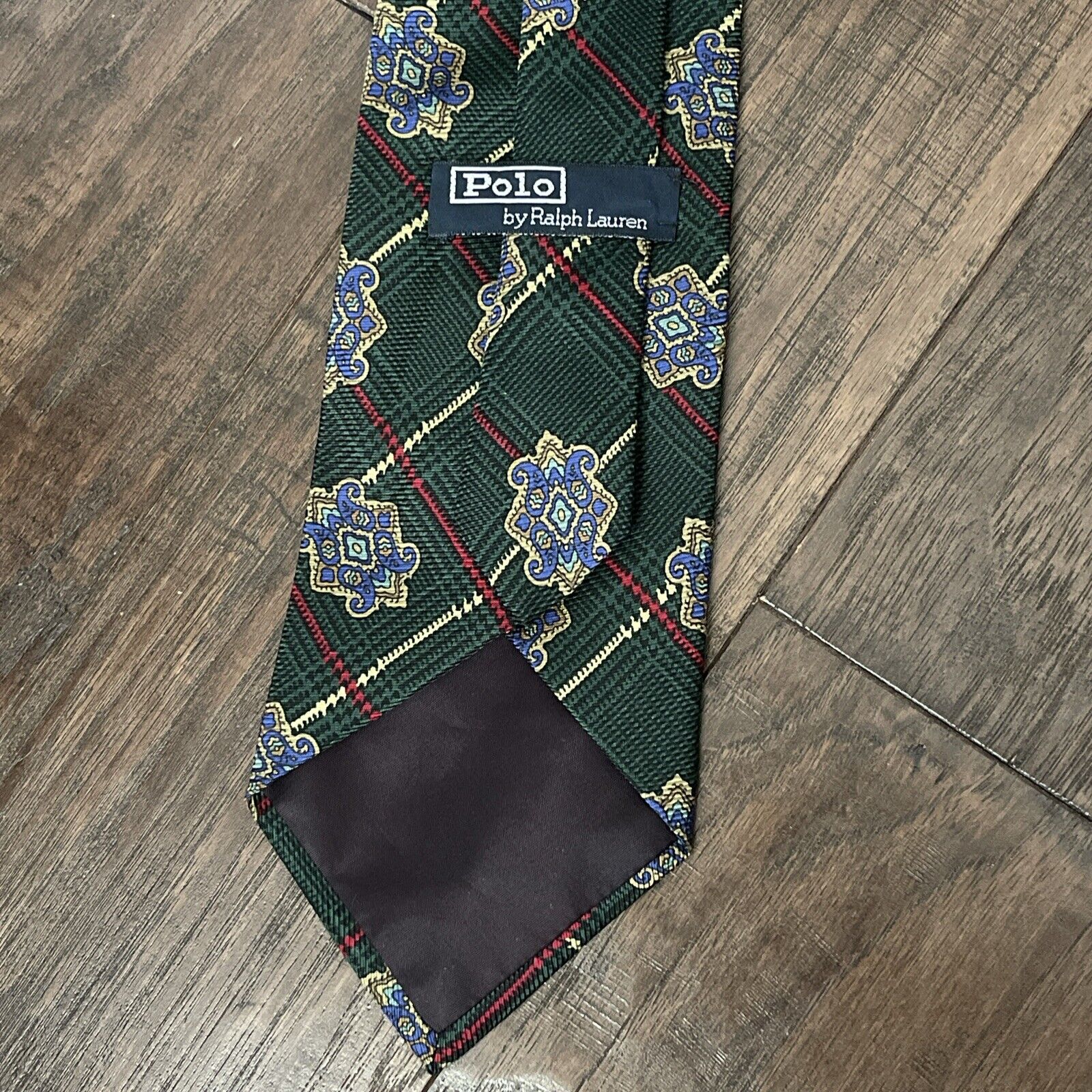 VTG Polo Ralph Lauren Silk Necktie Tie Paisley Ha… - image 3