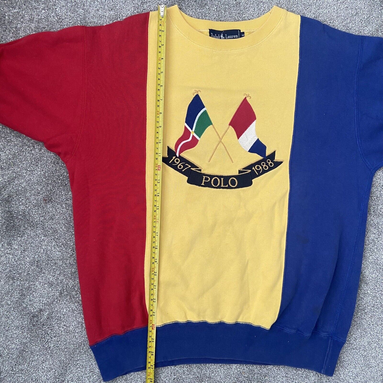 Vintage Polo Ralph Lauren Cross Flags M Colorbloc… - image 9