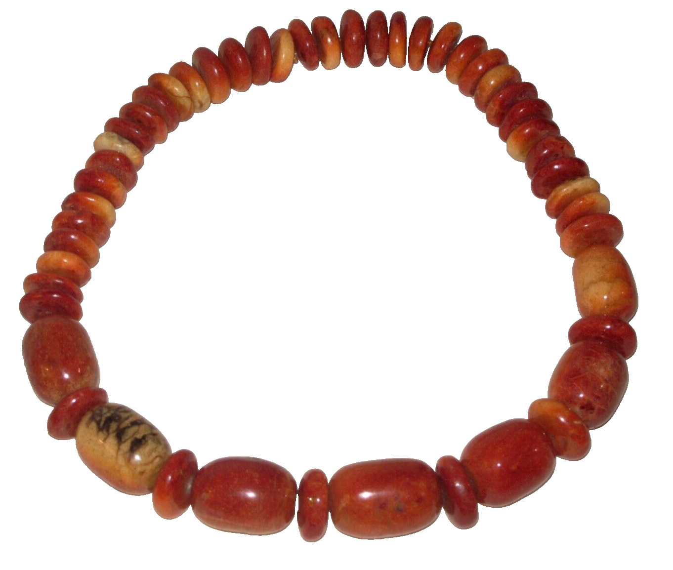 Antique Moroccan Natural Berber Amber Beaded Neck… - image 1