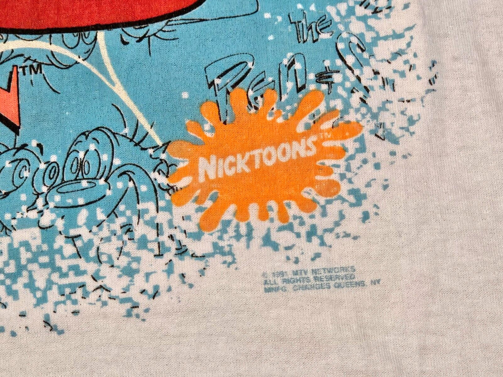 1991 The Ren And Stimpy Show Shirt - Nicktoons Ni… - image 3