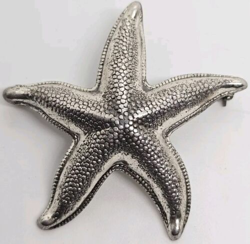 Vintage Sterling Silver .925 STARFISH Figural Bro… - image 1