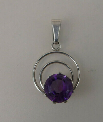 Beautiful Amethyst Diamond Cut Sterling Silver Pen