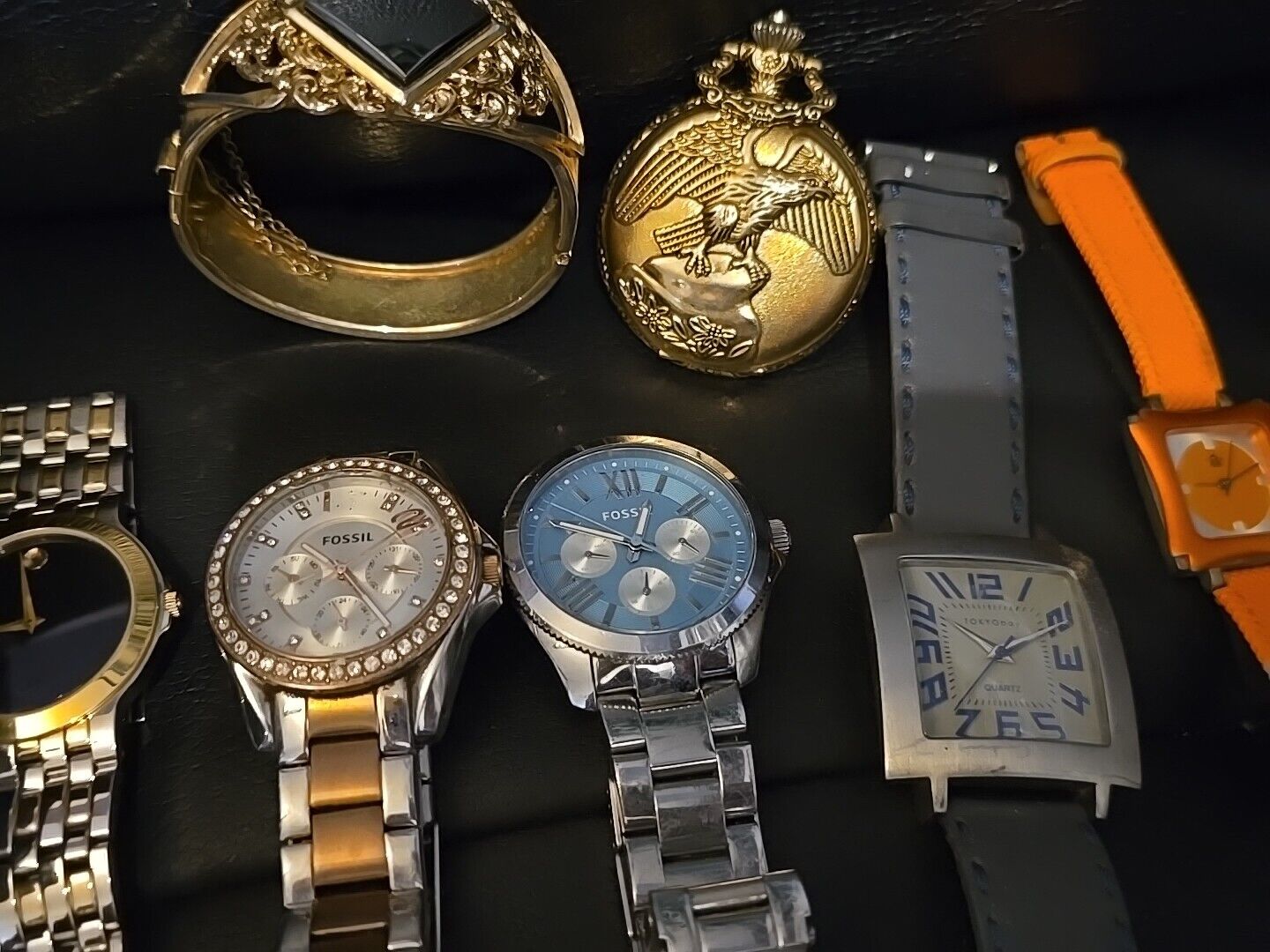 Junk Drawer Lot Watches Untested Vintage BIG LOT … - image 11