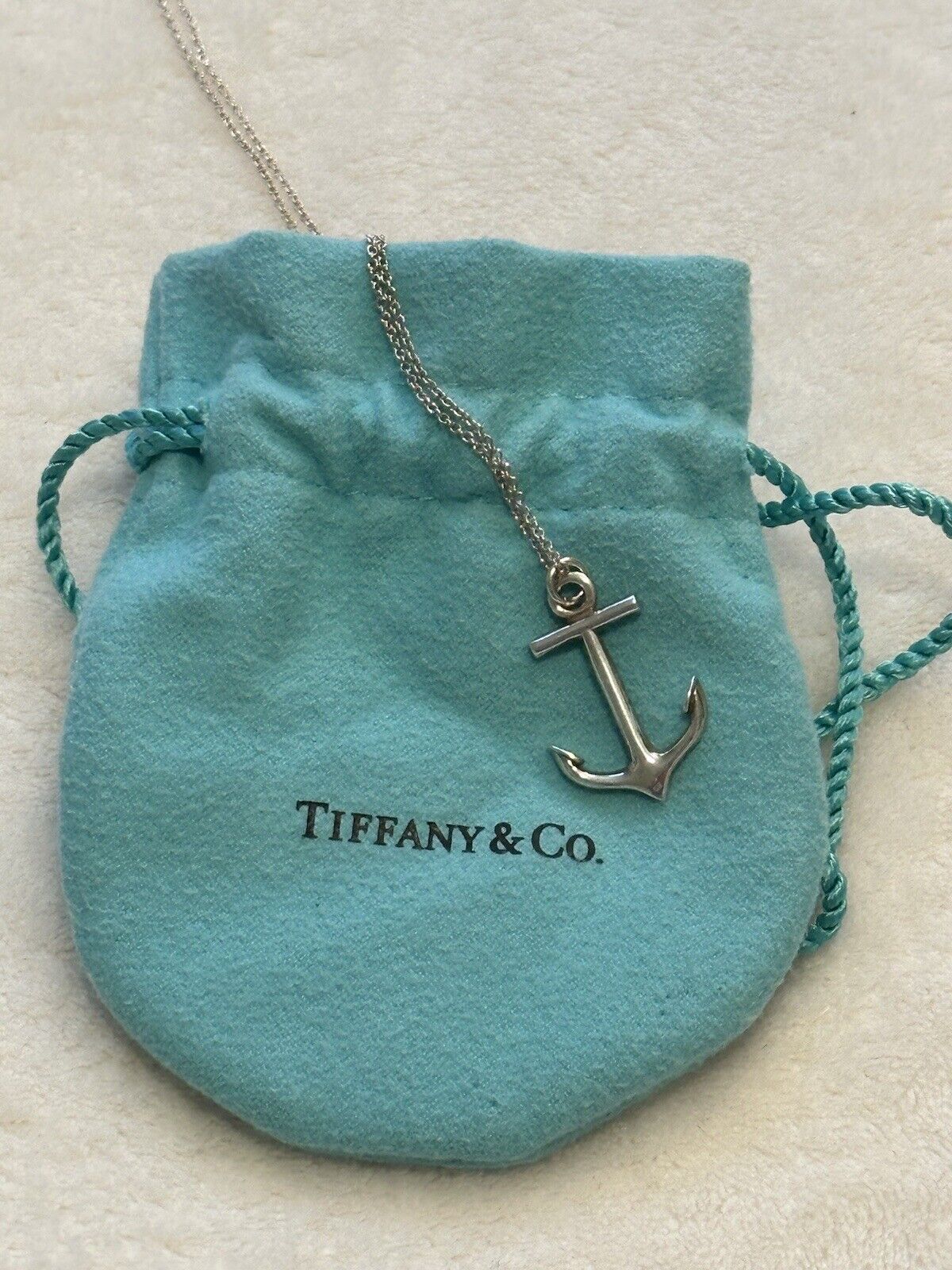 Rare Tiffany And Co Sterling Silver Anchor Neckla… - image 6