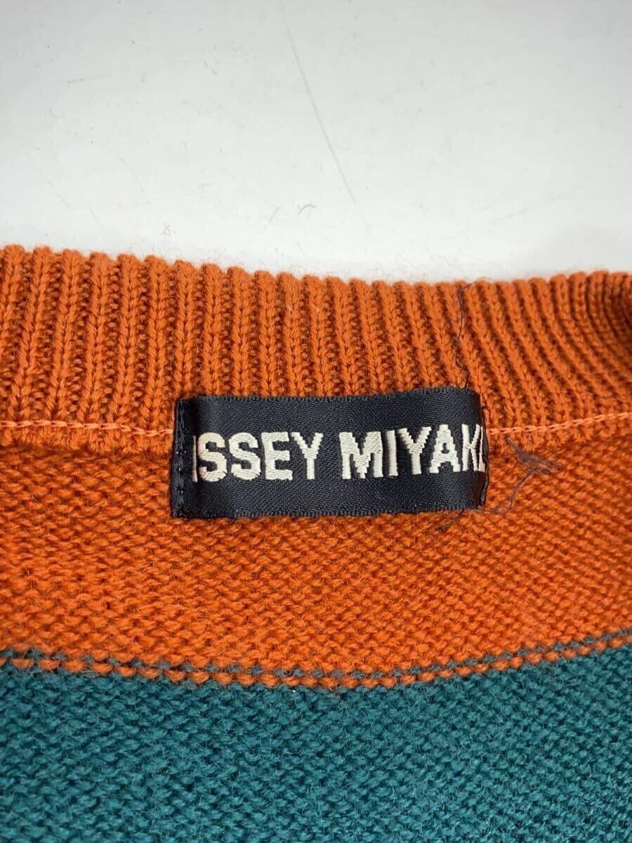 ISSEY MIYAKE knit sweater (thick M wool Orange bo… - image 3