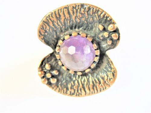 Ring Bronze with Amethyst, 17.4 g - image 1