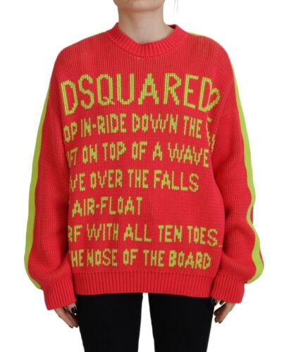 Dsquared² Multicolor Cotton Knitted Crewneck Pull… - image 1