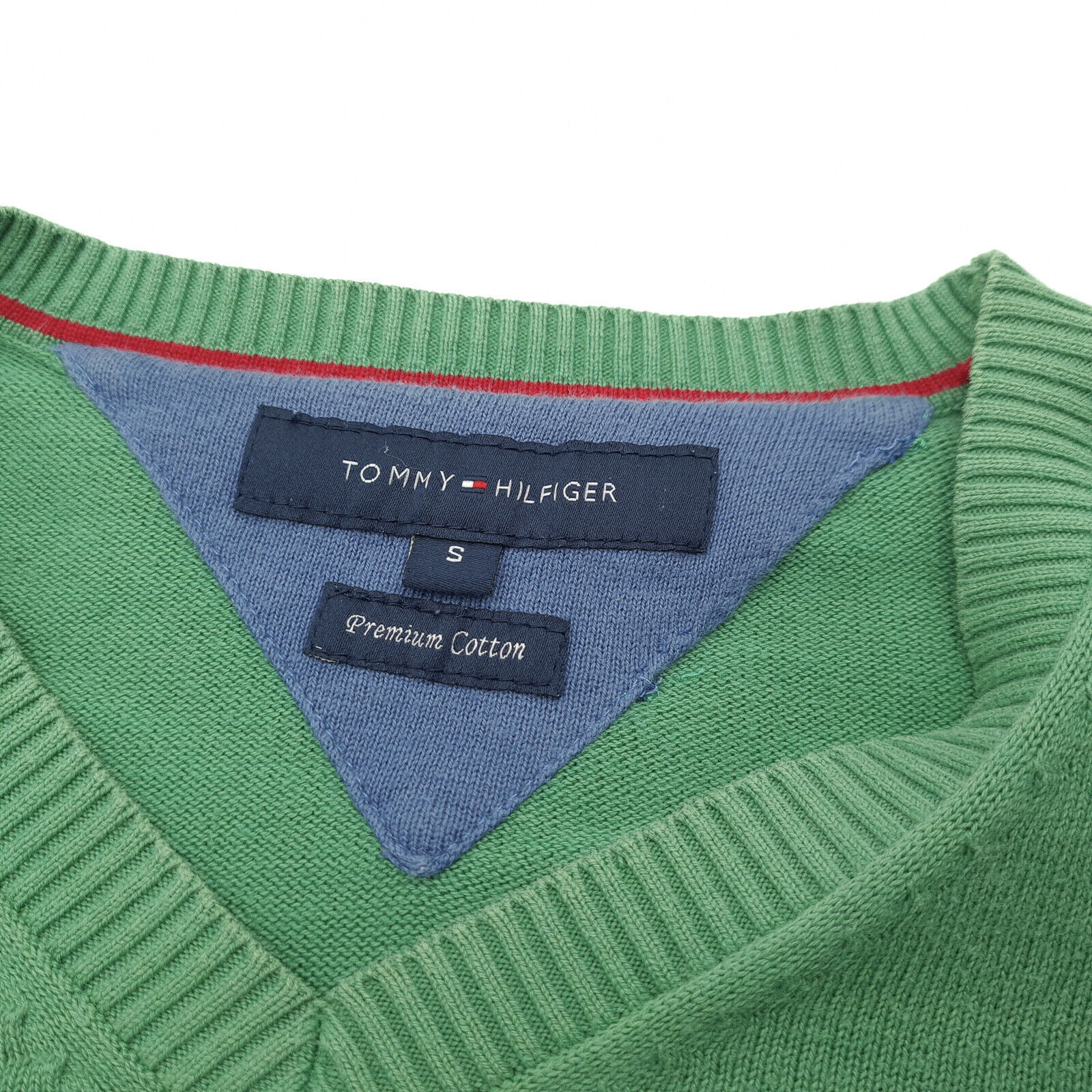 Tommy Hilfiger Premium Cotton Jumper Sweater Gree… - image 5