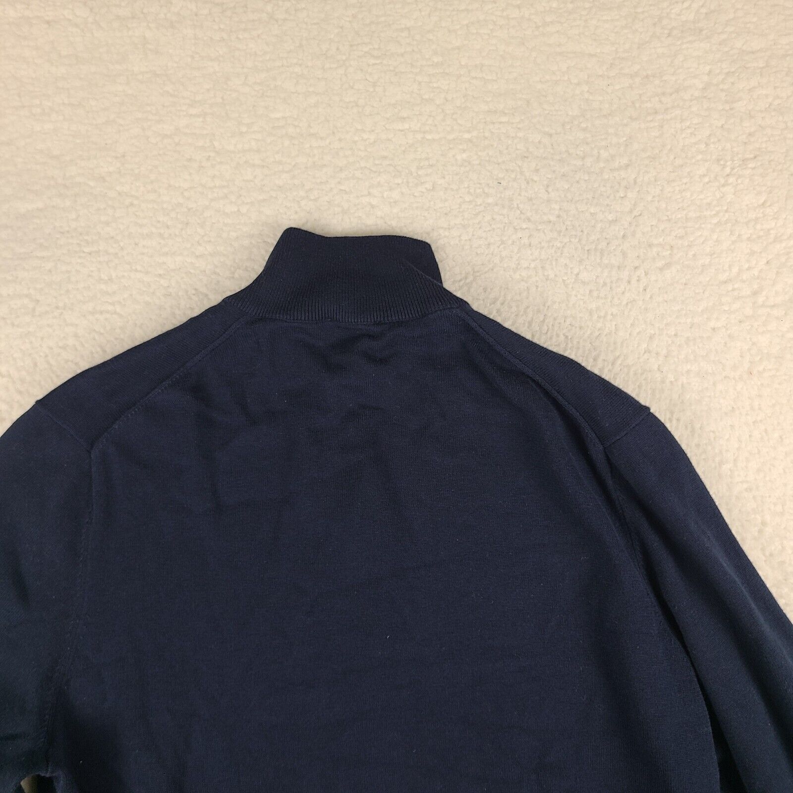 Jos A Bank Traveler Sweater Men Large Navy Pima C… - image 7