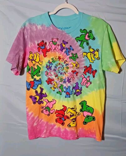 Vintage Y2K Liquid Blue Grateful Dead Dancing Bear