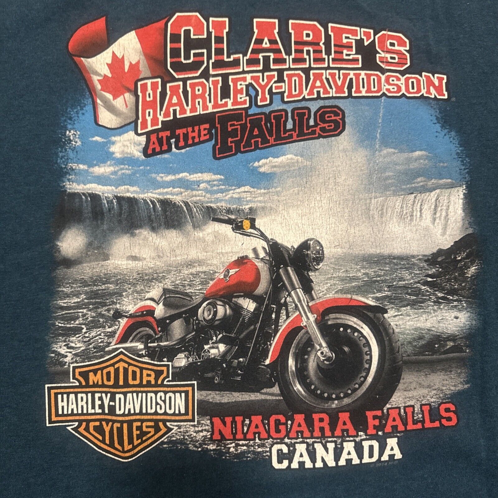 2014 Harley Davidson Shirt Mens XL Retro Motor Oi… - image 7