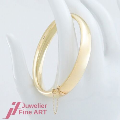 Bangle - 14K/585 Yellow Gold - Hinged - Polished/S