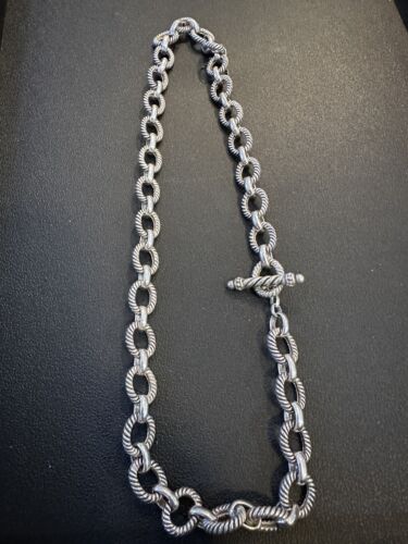 Vintage Sterling Silver 925  Link Necklace - image 1