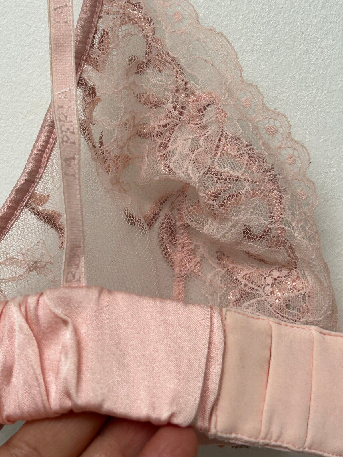 LA PERLA Pink Secret Story Lace Tulle & Silk Sati… - image 6