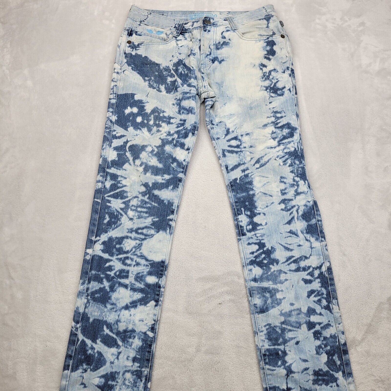 Robins Jean Mens 32x28 Denim Straight Pants Acid … - image 2