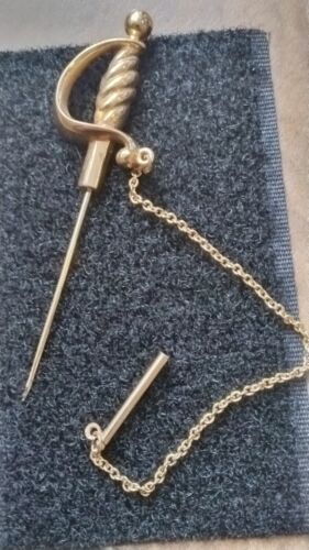 Vendome vintage jewelry stick pin sword saber  cos