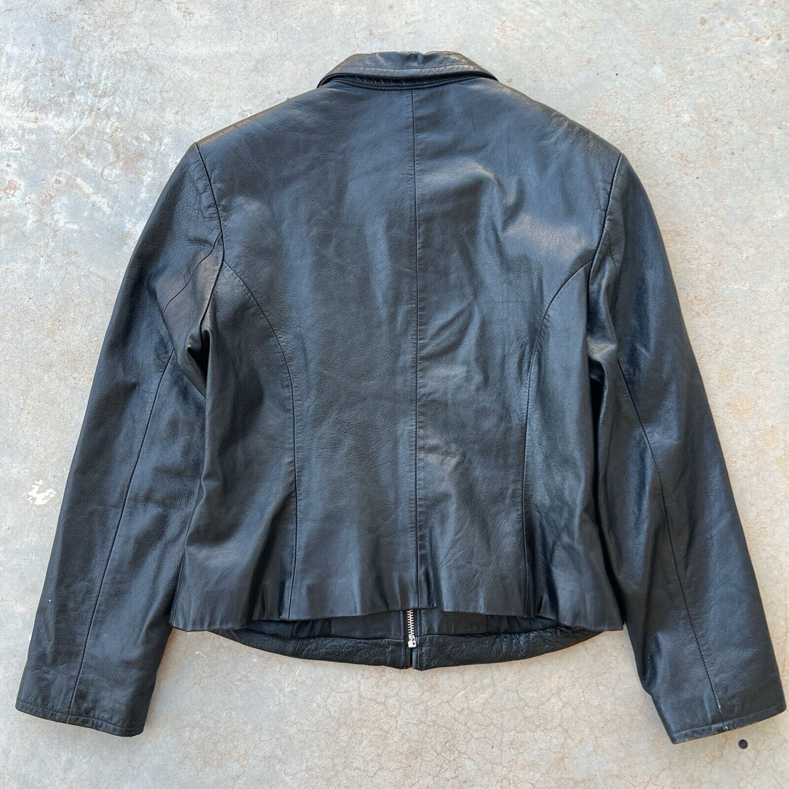 Vintage 90s Bikers Wilsons Black Leather Jacket - image 2