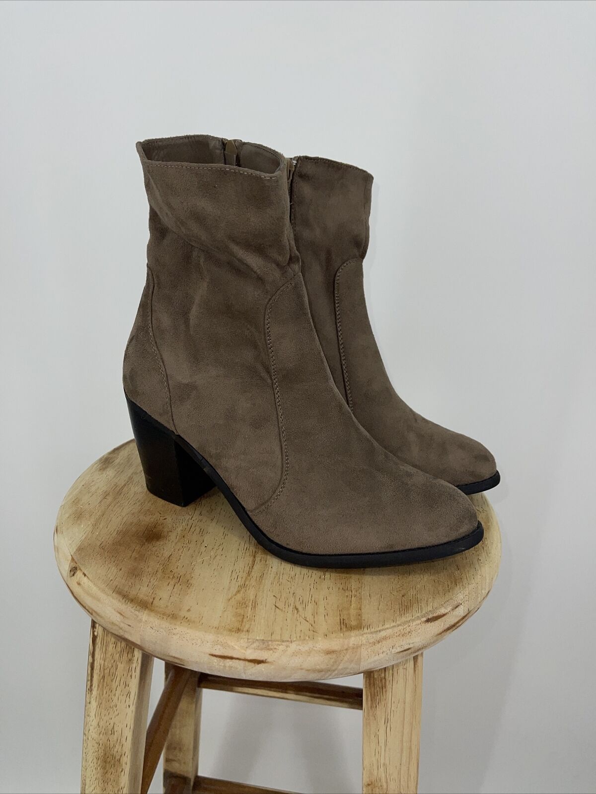 ASOS Truffle Collection Taupe Brown Suede Ankle H… - image 3