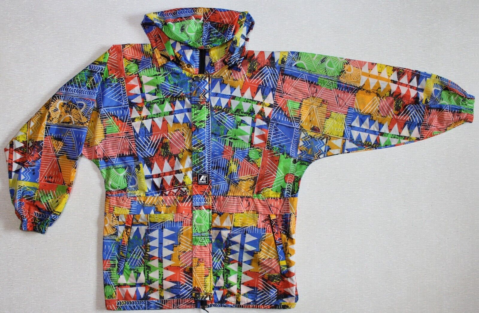 Men's Vintage K-Way Packable Jacket Windbreaker A… - image 15