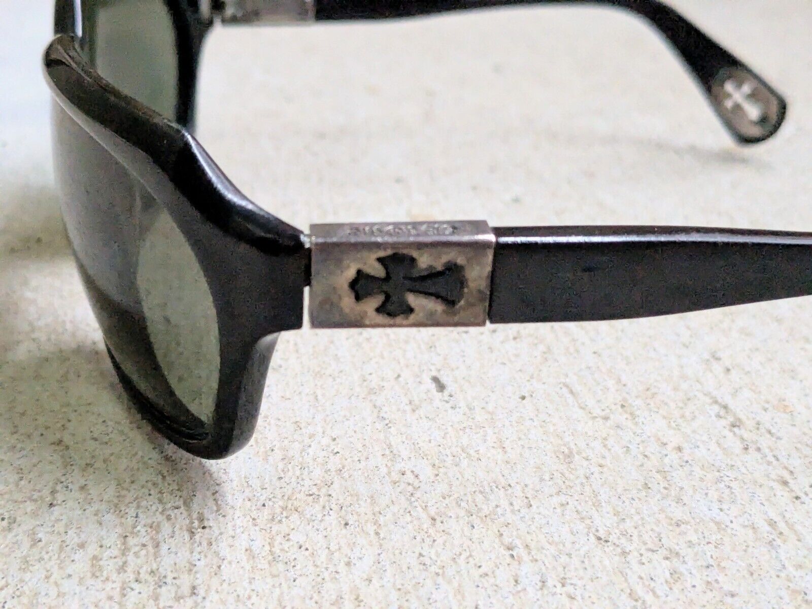 CHROME HEARTS "Injected" Sunglasses Black Silver … - image 6