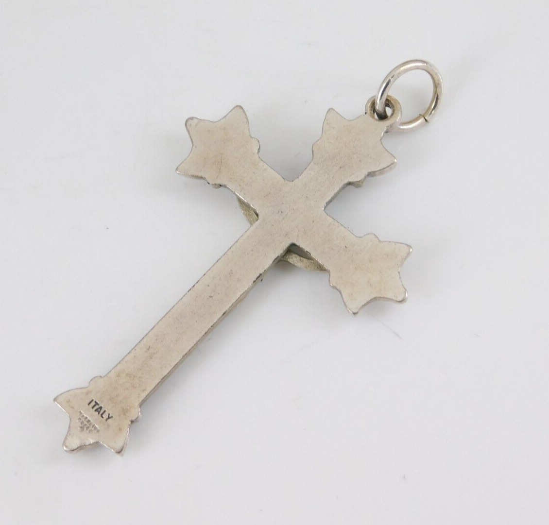 925 Sterling Silver Crucifix Cross Pendant - image 4