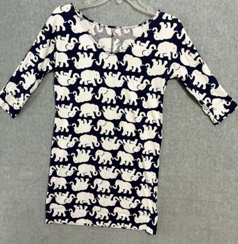 Lilly Pulitzer Eliza T-Shirt Dress Womens XS Navy… - image 1