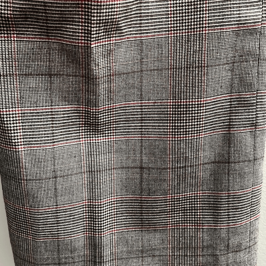 Talbots Women's Gray Black Glen Check Wool Blend … - image 6