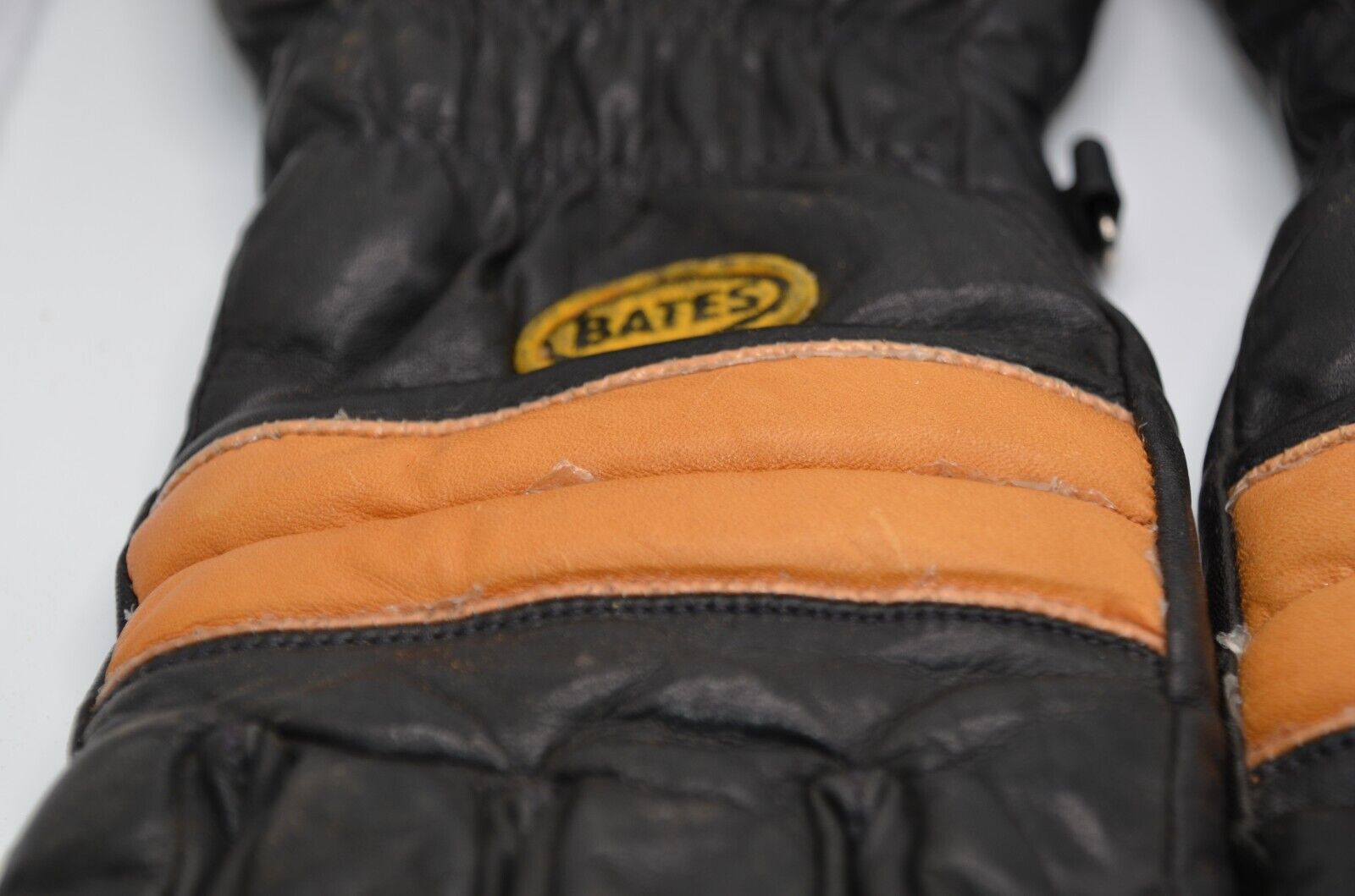 Vintage Bates Motorcycle Riding Leather Gloves In… - image 16