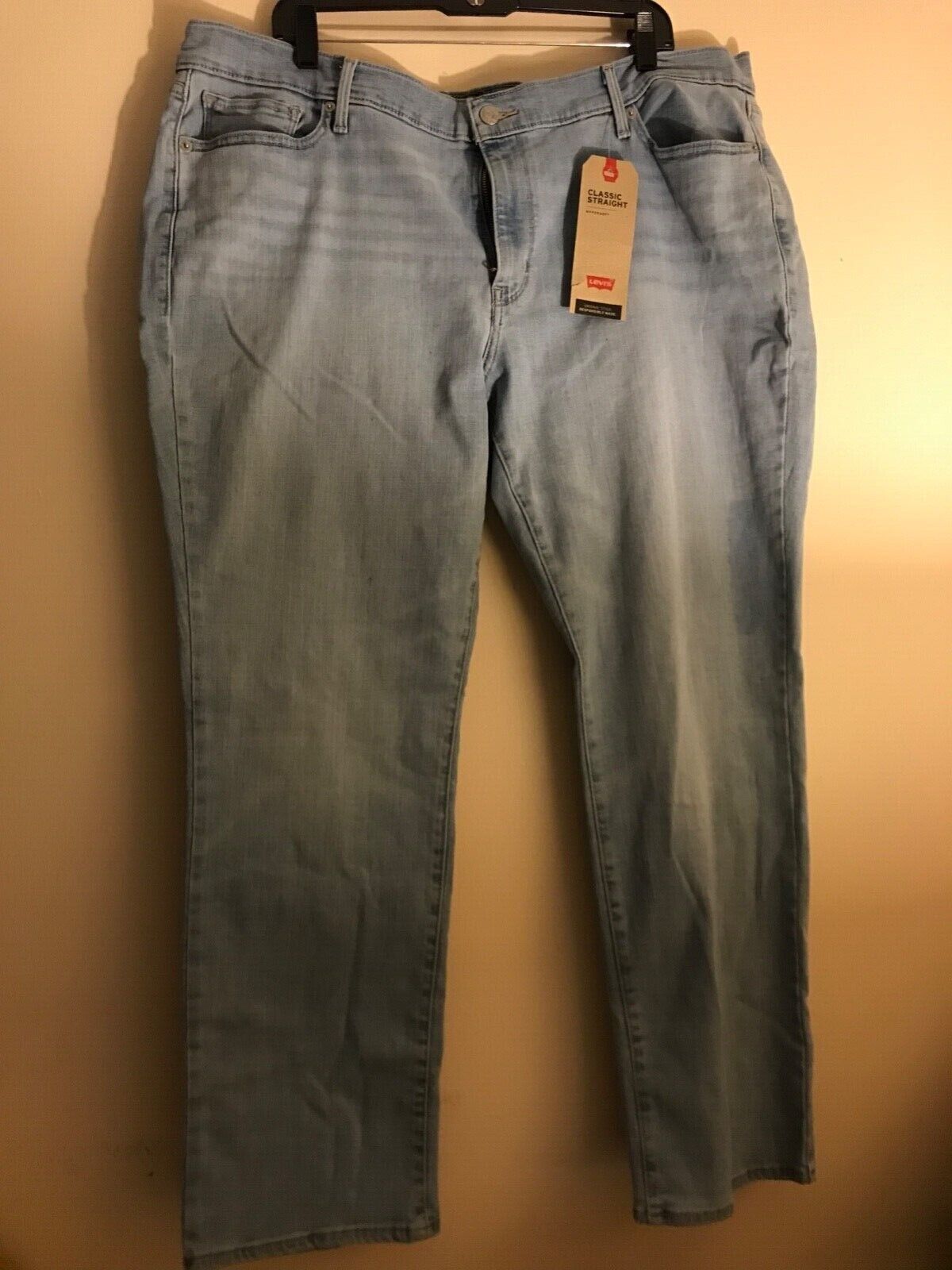 LEVIS SCULPT CLASSIC STRAIGHT CROP JEANS STRETCHY NEW WITH TAGS SIZE 22w |  eBay