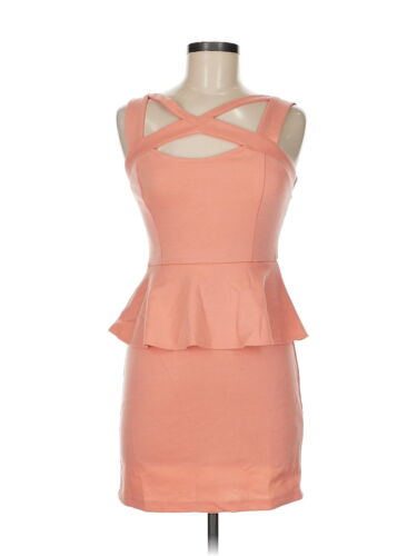 Charlotte Russe Women Orange Cocktail Dress M