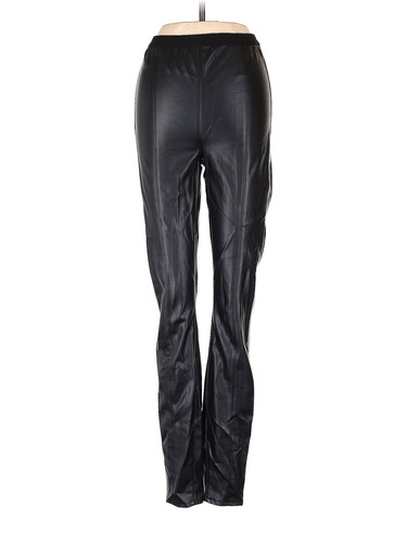 Blank NYC Women Black Faux Leather Pants 24W