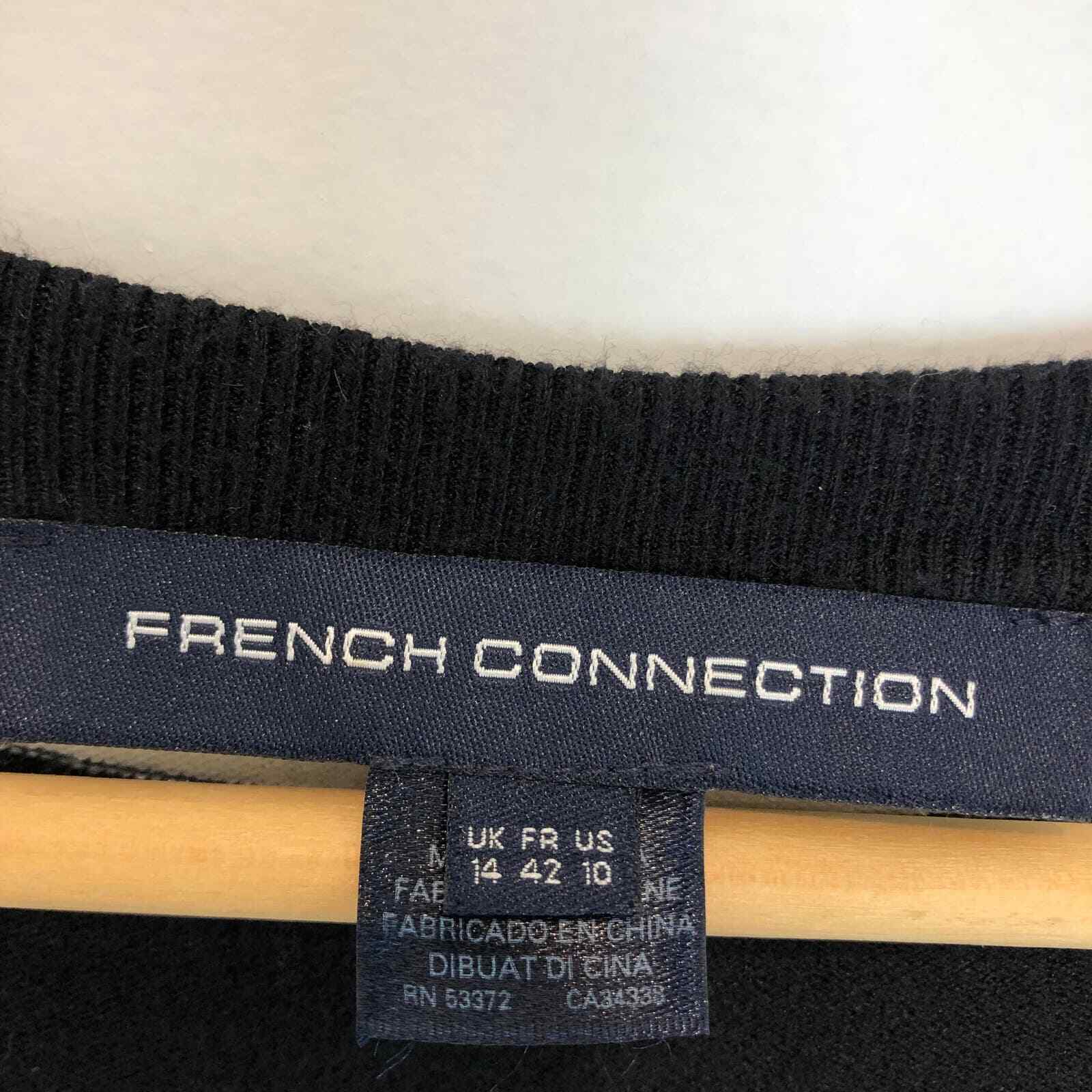 French Connection Sweater Dress White & Black  Wo… - image 3